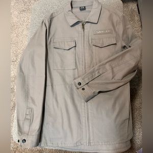 Oakley, Tan/Grey Zip-Up Jacket Size M/M